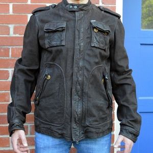 DIESEL leather motorcycle jacket